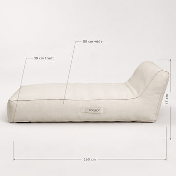 Poolboy Floata-Long dimensions: 160cm long, 88cm wide, 45cm high.