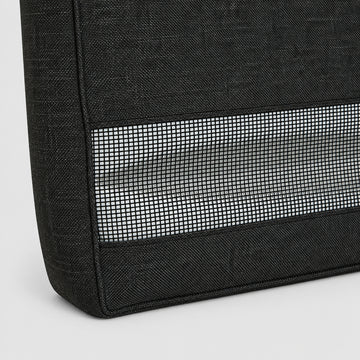 Mesh drainage panel on the Poolboy Floata-Long in Dusk charcoal.