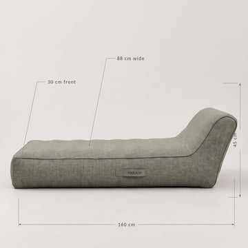 Poolboy Floata-Long dimensions: 160cm long, 88cm wide, 45cm high.