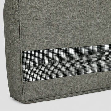 Mesh drainage panel on the Poolboy Floata-Long in Mist grey.