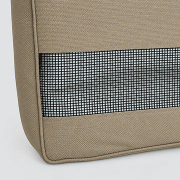 Mesh drainage panel on the Poolboy Floata-Long in Natural beige.