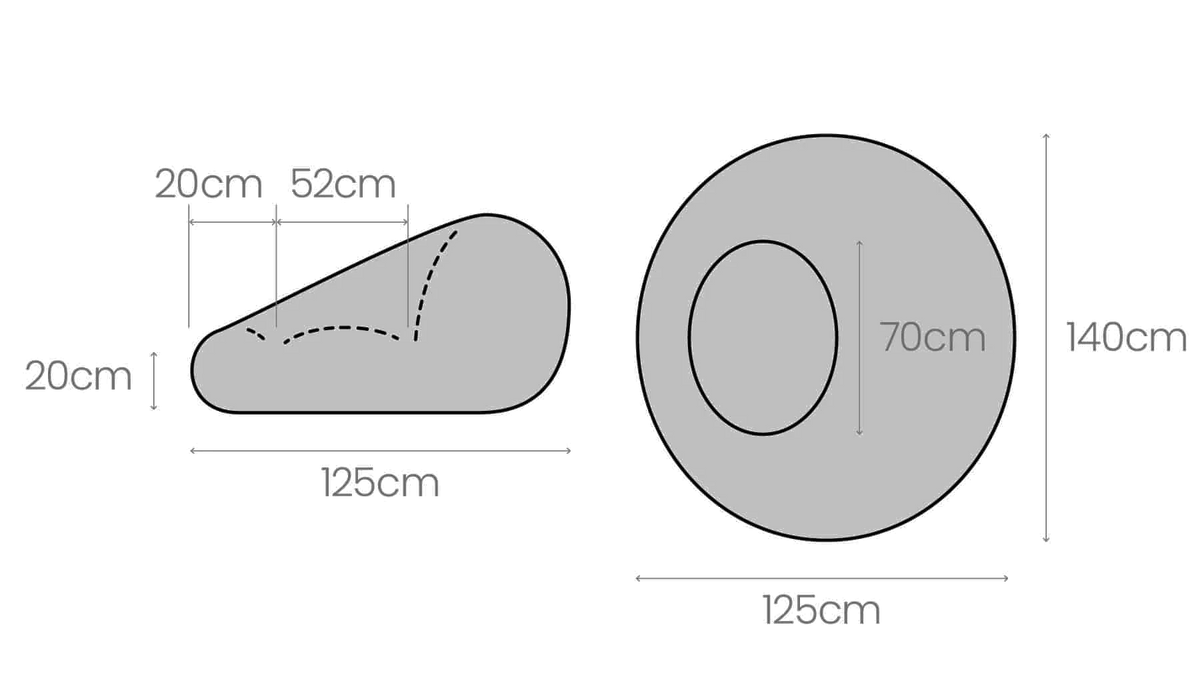 Poolboy Floata-Round dimensions