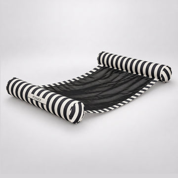 Poolboy Sinka-Bit in Black and White stripe, three-quarter view.