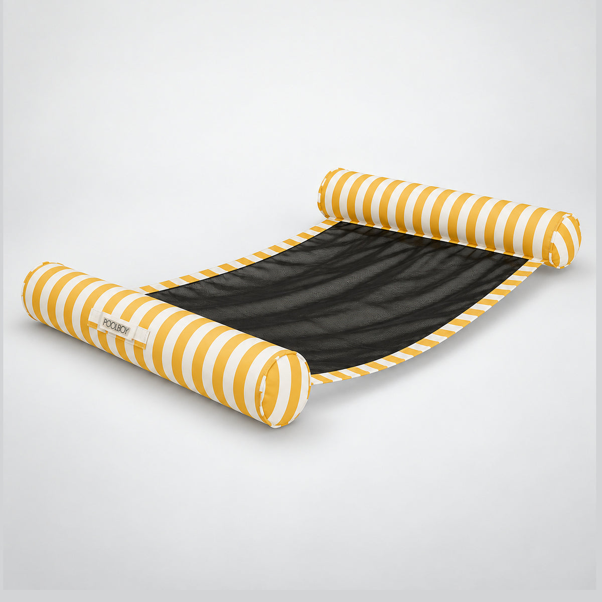 Poolboy Sinka-Bit in Yellow and White stripe, three-quarter view.