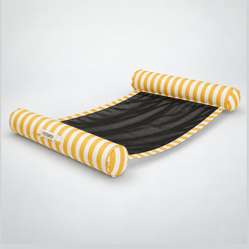 Poolboy Sinka-Bit in Yellow and White stripe, three-quarter view.
